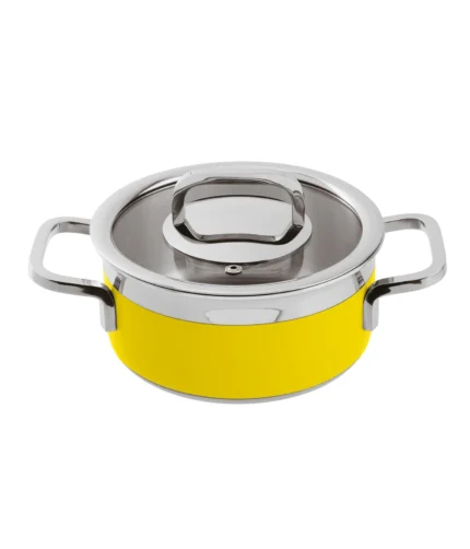 Низкая кастрюля из нержавеющей стали 20 см (3.1 л) 12303Y20, cерия 2300 3-PLY, Paderno